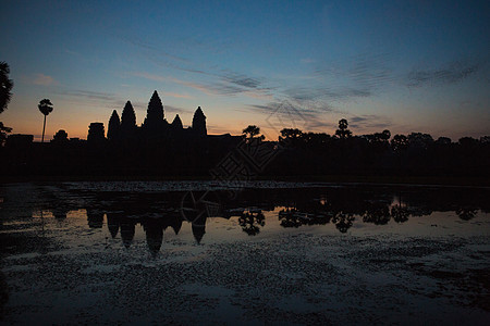 东南亚柬埔寨暹粒的日落图片