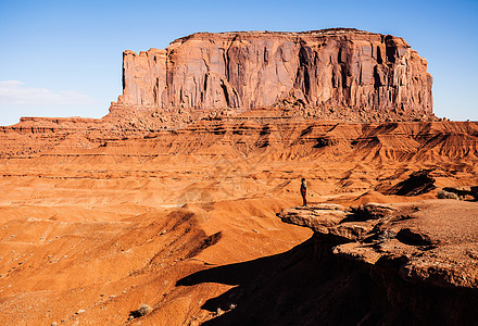 美国犹他州纪念碑谷山谷和岩层图片