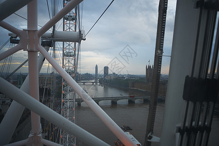 天亮时从伦敦眼看泰晤士河的高角度视野伦敦英国图片