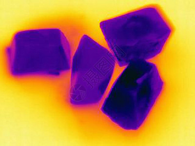 冰立方体热图像图片