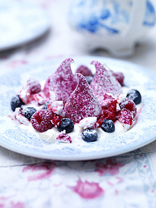 甜点蓝莓图片
