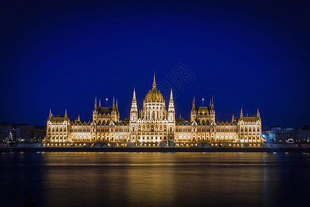 匈牙利议会大楼夜间照明匈牙利布达佩斯图片