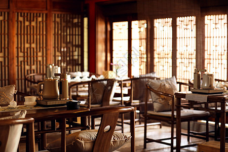 古风茶室空间中国风高清图片素材