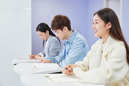 鲜生学生课堂学习听讲背景