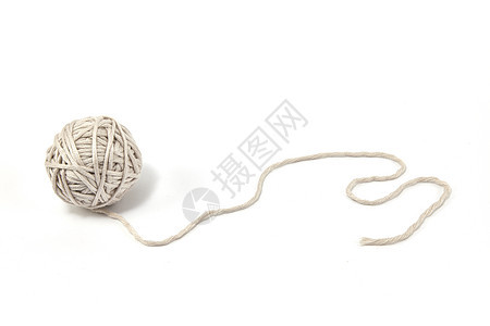 棉制品毛线球静物图片
