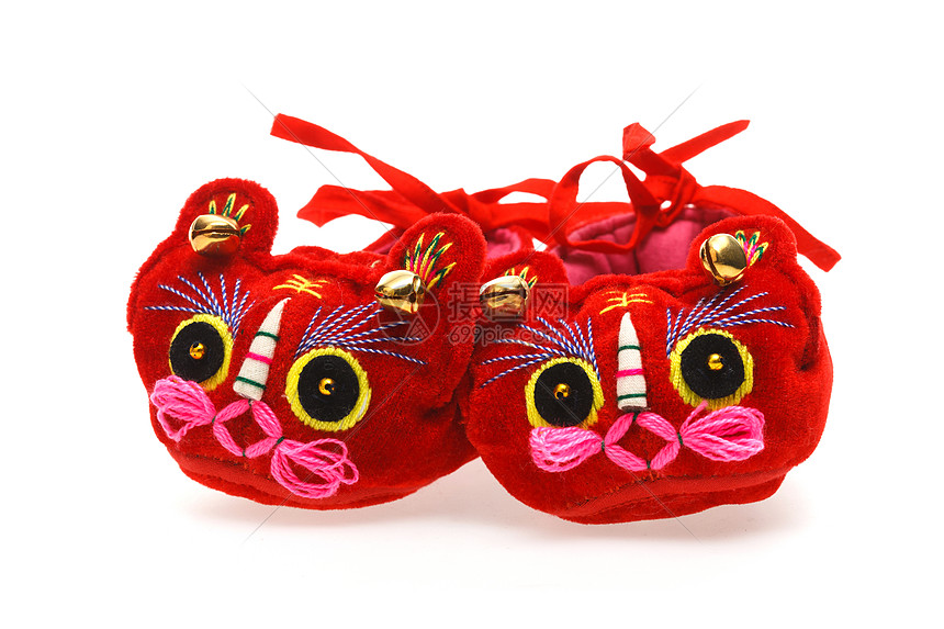 东亚文化古典式静物虎头鞋图片