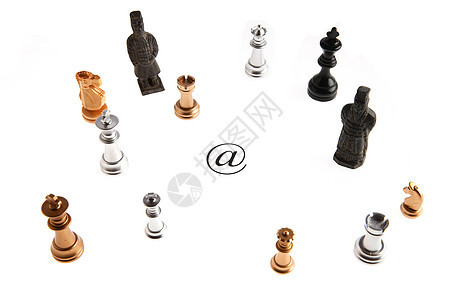 国际象棋棋盘对弈图片