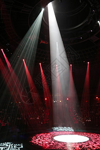 歌剧院夜晚风光剧院内舞台与灯光背景