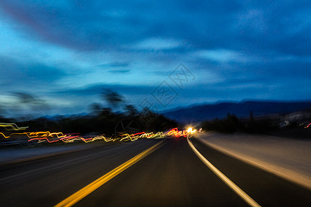 夜晚路宁静非都市风光长时间曝光道路夜景背景