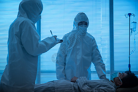 预防新型冠状医务工作者和患者在病房图片