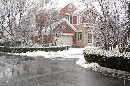 小寒冷立冬二十四节气环境大雪后的景象背景