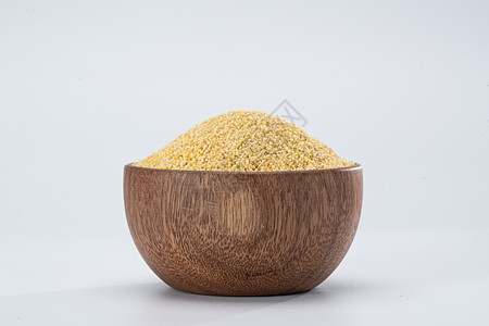 谷子小米一碗小黄米背景