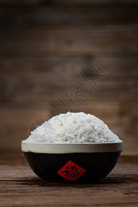 传统文化元素东方食品传统特色碗盛着米饭图片