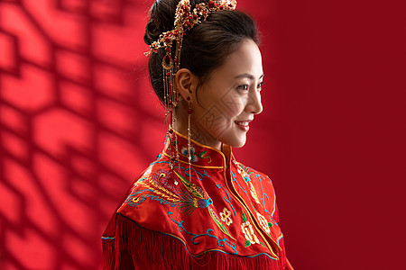 漂亮的中式新娘高清图片