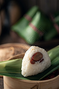 传统节日绿色食品粽子图片