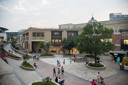广场地面北京城市建筑购物广场背景