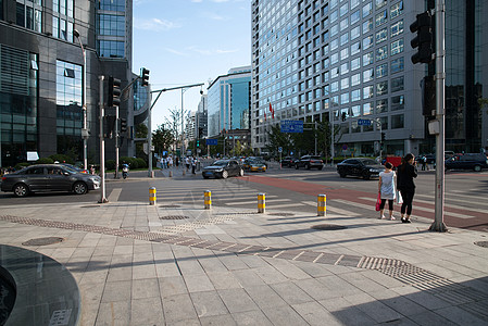 汽车广场北京城市建筑金融广场背景