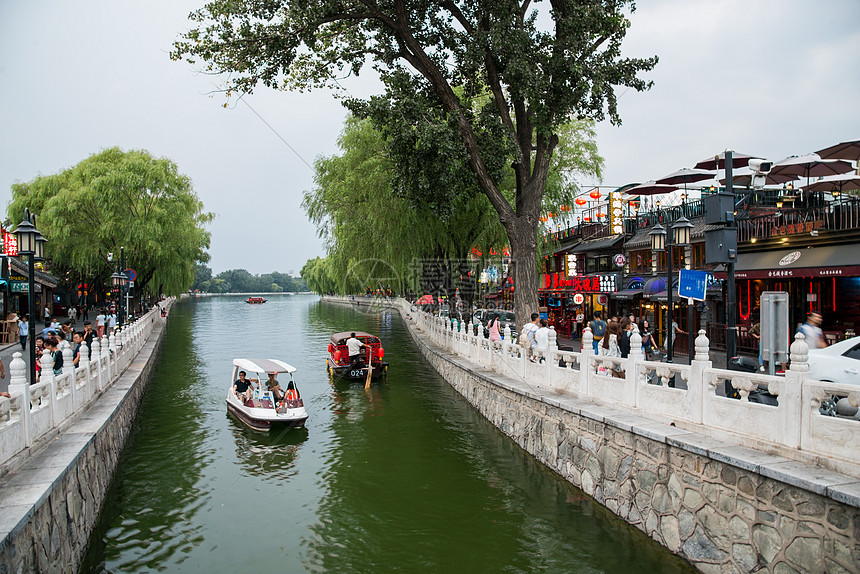 建筑外部旅游胜地摄影北京后海酒吧街图片