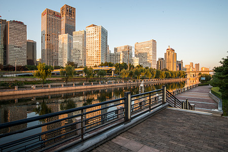 当地著名景点北京CBD建筑图片