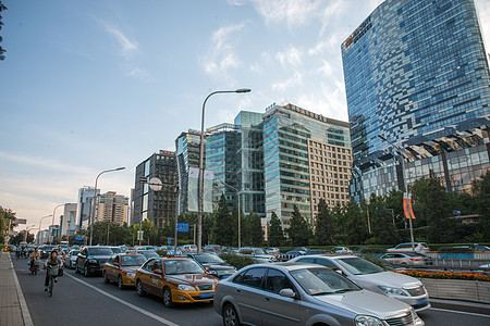 城市CBD的摩天大楼景象高清图片