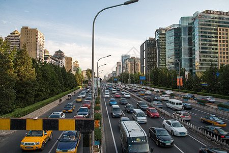 东二环人类居住地交通堵塞北京城市建筑图片