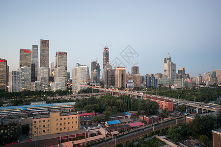 北京建外soho北京城市交通背景