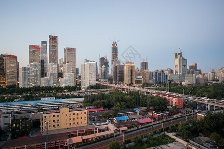 北京CBD北京城市交通背景