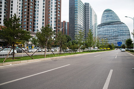 商业街无人无人天空建筑特色北京城市建筑背景