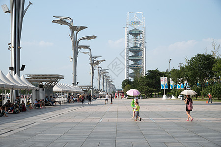 大连奥林匹克广场户外广场北京奥体中心背景