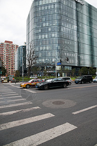 北京CBD北京城市交通背景