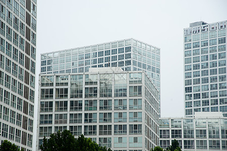 北京建外soho北京城市道路和商务办公楼背景