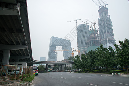 北京城市建筑和道路图片