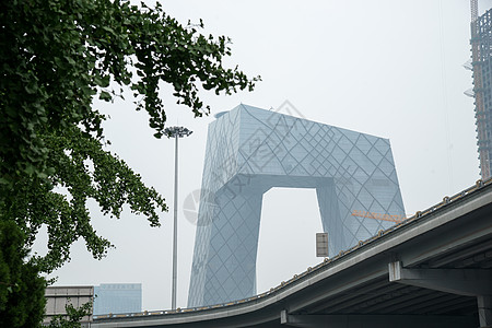 北京城市建筑和道路图片素材