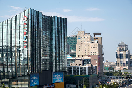 中国城市美景北京城市建筑背景