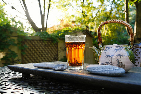 休闲享乐茶壶茶杯图片