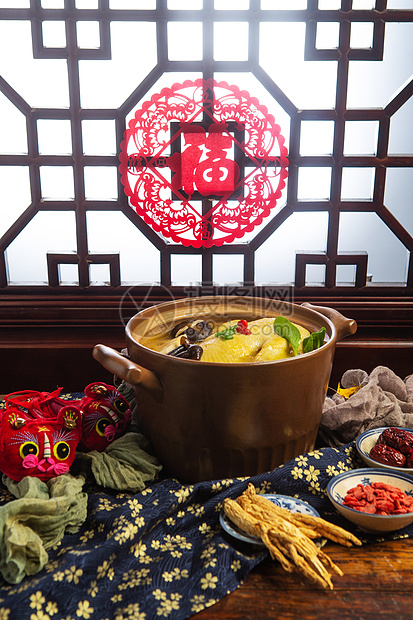 餐饮文化传统庆典健康食物鸡汤图片