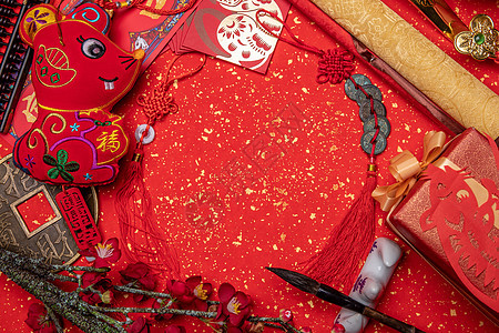 传统庆典生肖传统文化新年静物图片