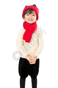 围巾传统庆典可爱的快乐玩耍的小男孩图片