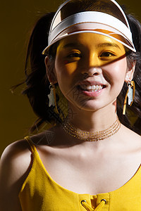 亚洲人清新乐趣快乐的年轻女人图片