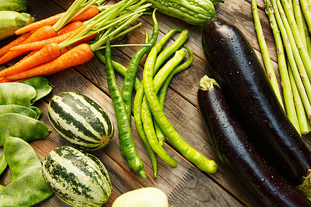 干净绿色新鲜蔬菜健康生活方式高清图片素材