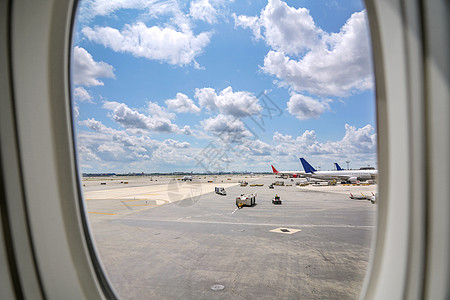 美国飞机航空业飞机跑道机场背景