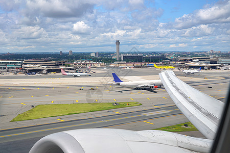 飞机起飞航空摄影交通机场背景