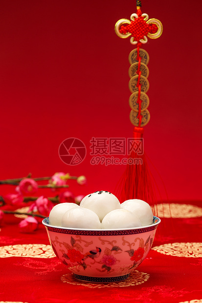 喜庆传统文化铜钱元宵图片