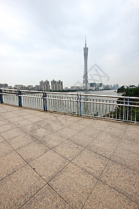 珠江新城夜景广州珠江新城城市建筑背景