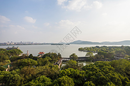 太湖桥江苏省无锡蠡园背景