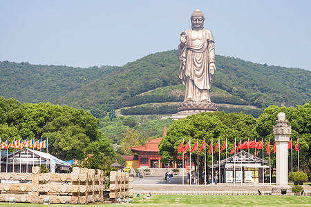 旅游胜地江苏省无锡灵山大佛图片素材