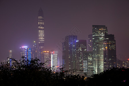 城市夜晚深圳背景