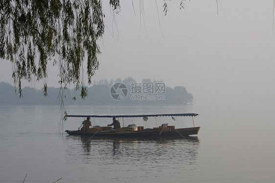 建筑古典风格水面浙江省杭州西湖图片
