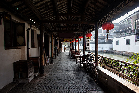 古镇风景自然地理旅行昆山市锦溪古镇背景