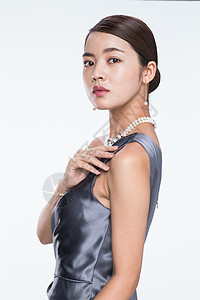 亚洲人戒指彩色图片漂亮的青年女人的肖像高清图片